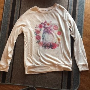 Owl and flower long sleeve